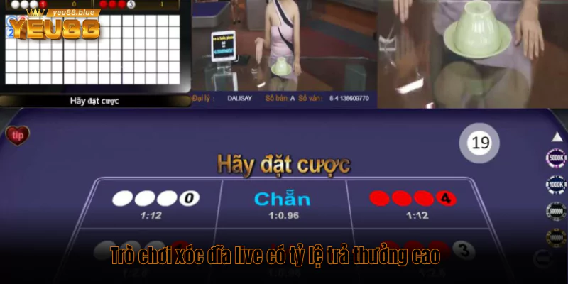 Top 5 game Live Casino dễ thắng và thưởng cao nhất 3 Trò chơi xóc đĩa live có tỷ lệ trả thưởng cao
