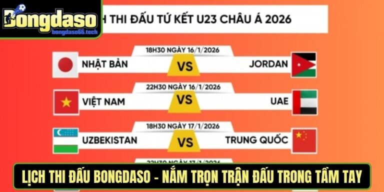 Lịch thi đấu bongdaso